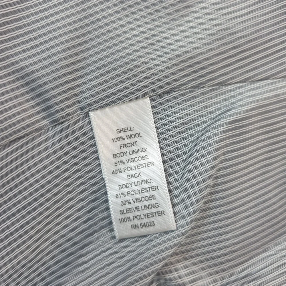 Banana Republic Men 42R Grey Glen Plaid 100% Wool Tailored Fit Blazer Sport Coat